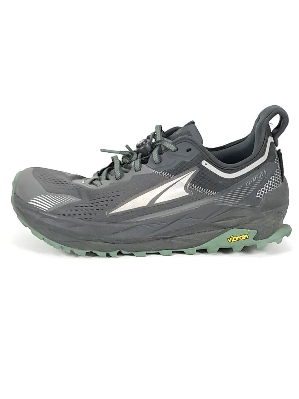 Altra Olympus 5 Trail Shoes Men 9.5 Gray Green Athletic Running Sneakers Outdoor